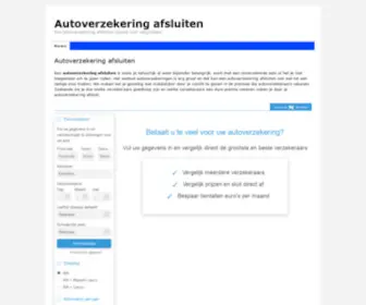 Afsluitenautoverzekeringen.nl(Vergelijk 17 verzekeraars & sluit af) Screenshot