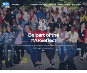AFS.org.za(Be part of the #AFSeffect) Screenshot