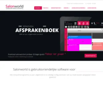 Afsprakenboek.be(Salonworld software voor schoonheidsinstituten) Screenshot