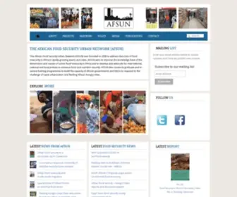 Afsun.org(The African Food Security Network) Screenshot