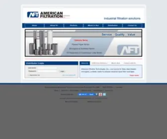 Aftechnologies.com(American Filtration Technologies) Screenshot