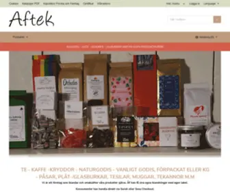 Aftek.se(AFTEK Te och Kryddor AB) Screenshot