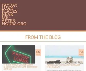 After-Hours.org(Payday Loan Places Near Me) Screenshot