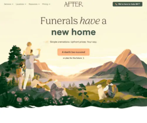 After.com(Cremation Services and Funeral Insurance) Screenshot