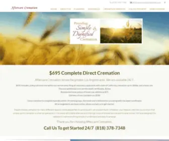 Aftercarecremation.com(Aftercare Cremation Serves Los Angeles & San Fernando Valley) Screenshot