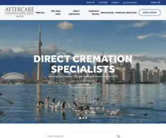 Aftercare.org(Funeral Homes Toronto) Screenshot