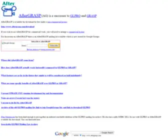 Aftergrasp.com(AfterGRASP) Screenshot