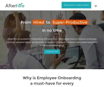 Afterhire.com(Employee Onboarding Software for HR) Screenshot