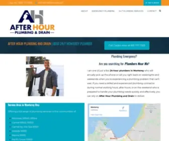 Afterhourplumbingmontereyca.com(After Hour Plumbing & Drain) Screenshot