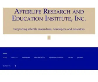 Afterlifeinstitute.org(Afterlife Research and Education Institute) Screenshot