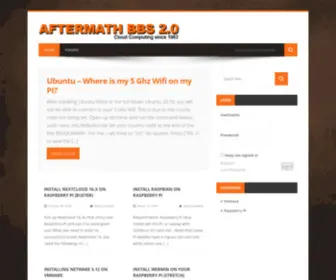 Aftermathbbs.com(Cloud Computing since 1983) Screenshot