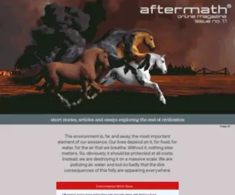 Aftermathmag.org(Short stories and essays about the impact of environmental degradation) Screenshot