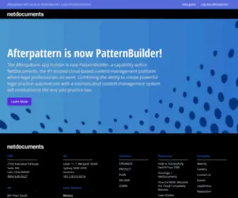 Afterpattern.com(Build a better way to practice law) Screenshot