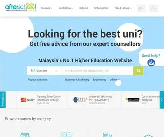 Afterschool.my(Higher Education Advisor in Malaysia) Screenshot