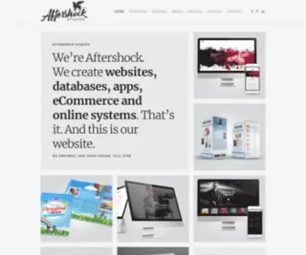 Aftershock.co.za(Website Development and Online Solutions) Screenshot