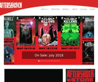 Aftershockcomics.com(AfterShock Comics is a creatively driven comic book publisher led by a team of highly accomplished) Screenshot