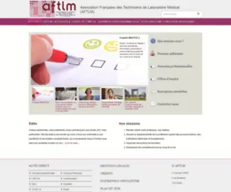 AFTLM.fr(Association Française des Techniciens de Laboratoire Médical (AFTLM)) Screenshot