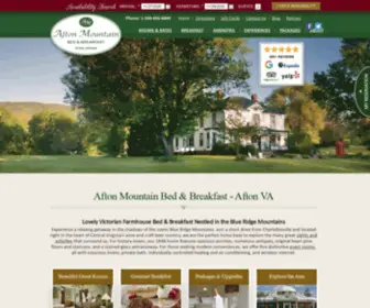 Aftonmountain.com(Virginia bed and breakfast in the Afton VA) Screenshot