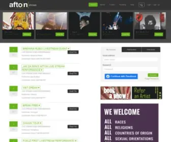 Aftonshows.com(Afton Shows) Screenshot