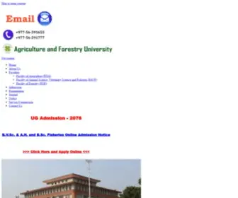 Afu.edu.np(Agriculture and Forestry University) Screenshot