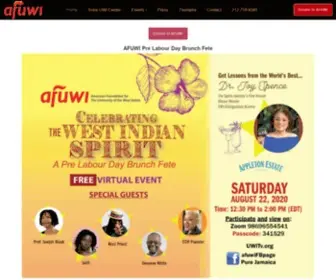 Afuwi.org(American Foundation for The University of the West Indies) Screenshot