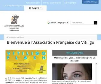 Afvitiligo.com(Plus nombreux face au vitiligo) Screenshot