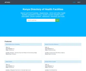 Afya360.co.ke(Hospitals) Screenshot