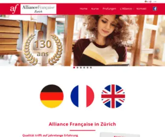 AFZ.ch(Französichkurse im Raum Zürich) Screenshot