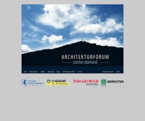 Afzo.ch(Architekturforum Zürcher Oberland) Screenshot