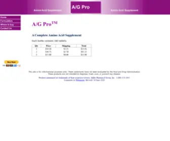 AG-Pro.com(A/G Pro) Screenshot