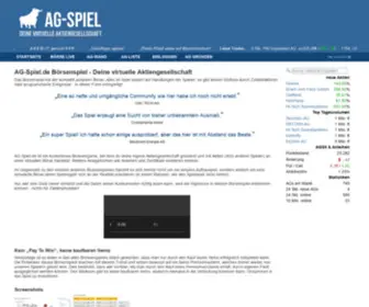 AG-Spiel.de(Börsenspiel) Screenshot