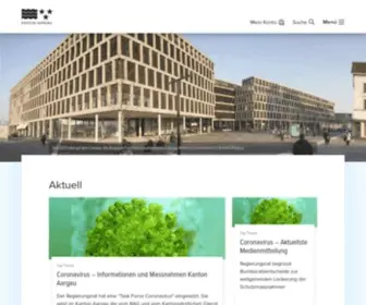 AG.ch(Startseite Kanton Aargau) Screenshot
