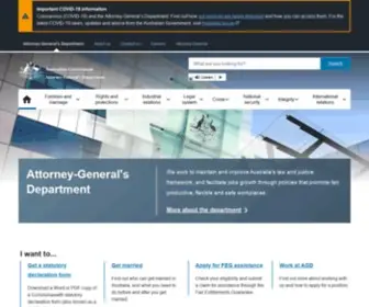 AG.gov.au(Attorney-General's Department) Screenshot