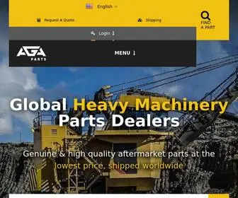 Aga-Parts.com(Buy replacement and spare parts for your heavy machinery equipment from AGA Parts. Global shipping) Screenshot