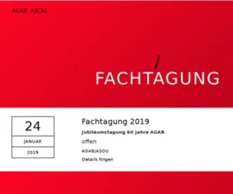 Agab.ch(AGAB Vereinigung der Fachleute f) Screenshot