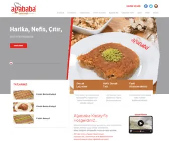 Agababakadayif.com(Agababa Kadayıf Online Satıs) Screenshot