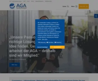 Aga.de(AGA Unternehmensverband) Screenshot