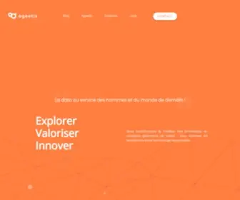 Agaetis.fr(Nous transformons le meilleur des innovations en nouveaux gisements de valeur) Screenshot