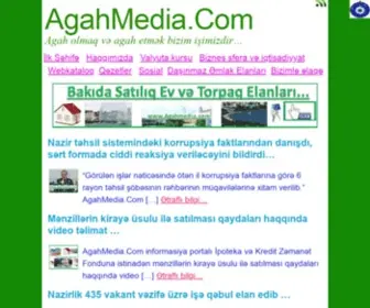 Agahmedia.com(Azərbaycanda biznes mühiti) Screenshot