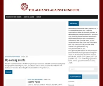 Againstgenocide.org(Alliance) Screenshot