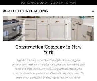 Agalliucontracting.com(AGALLIU CONTRACTING) Screenshot