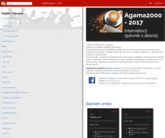 Agama2000.com(Texty písní s akordy na kytaru) Screenshot