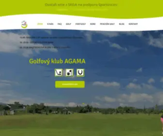 Agamagolf.sk(Golfový klub Agama) Screenshot