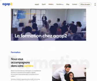 Agap2Training.com(La formation chez agap2) Screenshot