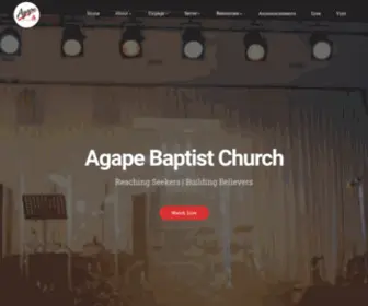 Agape.org.sg(Agape Baptist Church) Screenshot