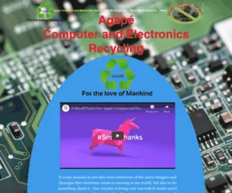 Agapecomputerandelectronicsrecycling.com(Agape Computer and Electronics Recyclin Phx) Screenshot