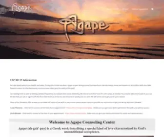 Agapecounselingcenter.com(Agape Counseling Center is an outpatient counseling center) Screenshot