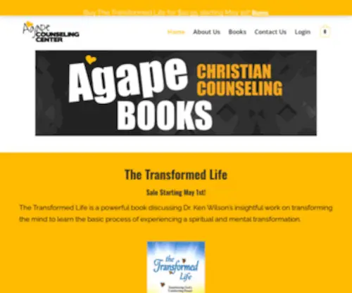 Agapecounselingcenter.org(Agape Book Website) Screenshot