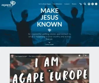 Agapeeurope.org(Agape Europe) Screenshot