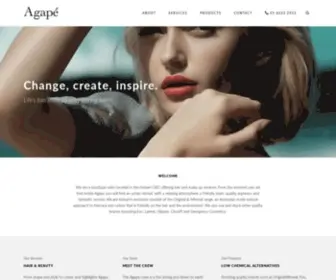 Agapehair.com.au(Agapé) Screenshot